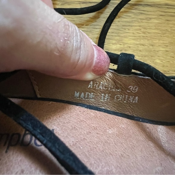 Jeffrey Campbell black suede lace up ankle tie heel 39 - Picture 6 of 8